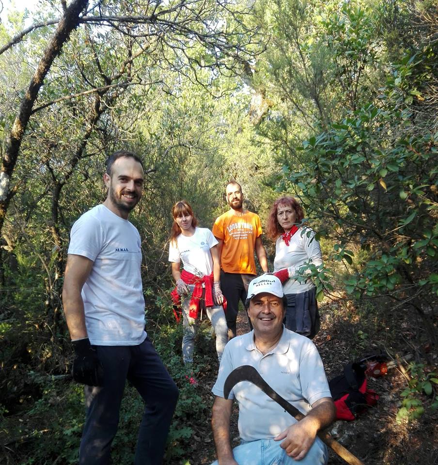 Διάνοιξη μονοπατιού στο Θέρμο