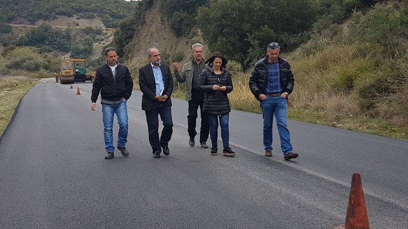 Στα έργα στην εθνική οδό Βόνιτσας – Λευκάδας ο Περιφερειάρχης Απόστολος Κατσιφάρας