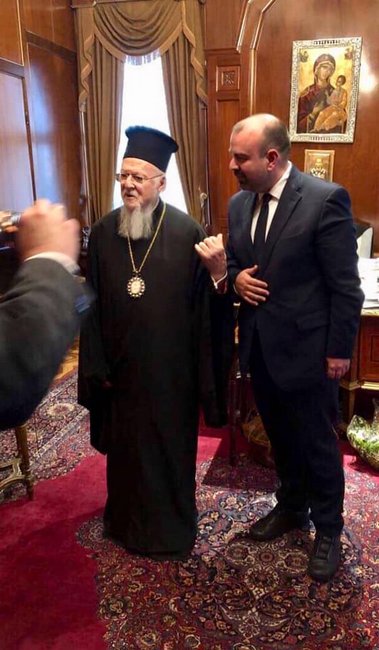 Με τον Οικουμενικό Πατριάρχη συνατήθηκε ο Χ. Καραπάνος