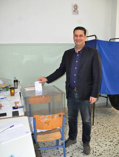 Στο 3ο Γυμνάσιο Αγρινίου ψήφισε ο Γ. Παπαναστασίου