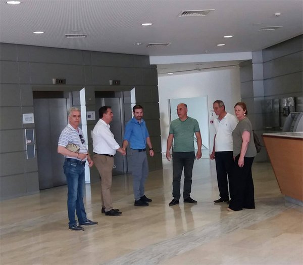 Επίσκεψη Δ. Κωσταντόπουλος στο νοσοκομείο Αγρινίου