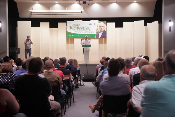 Σάκης Τορουνίδης  «Ποτέ δεν θα συμβιβαστώ με την ιδέα ότι δεν μπορούμε να αλλάξουμε τον τόπο μας!