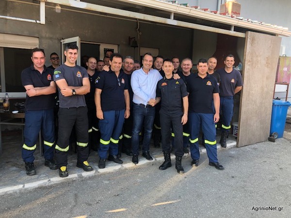 Στην πυροσβεστική υπηρεσία Ναυπάκτου ο Θανάσης Παπαθανάσης