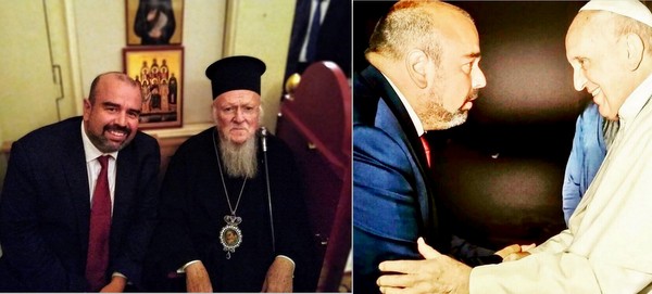 Οι συναντήσεις του Χ. Καραπάνου με τον Οικουμενικό Πατριάρχη και τον Πάπα