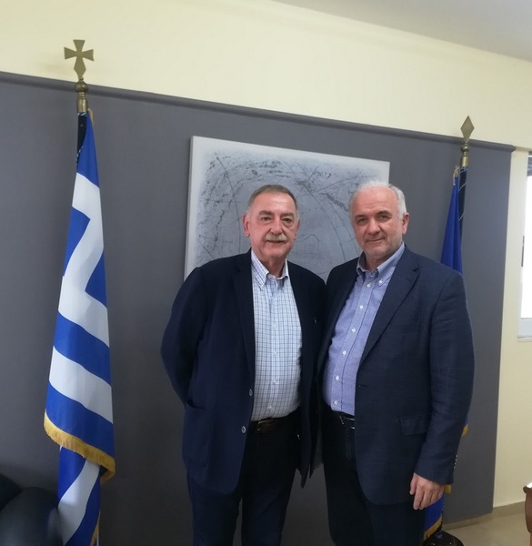 Συνάντηση του Δημάρχου Ι.Π. Μεσολογγίου Κώστα Λύρου με τον Πρόεδρο του Επιμελητηρίου Αιτωλ/νίας Παναγιώτη Τσιχριτζή