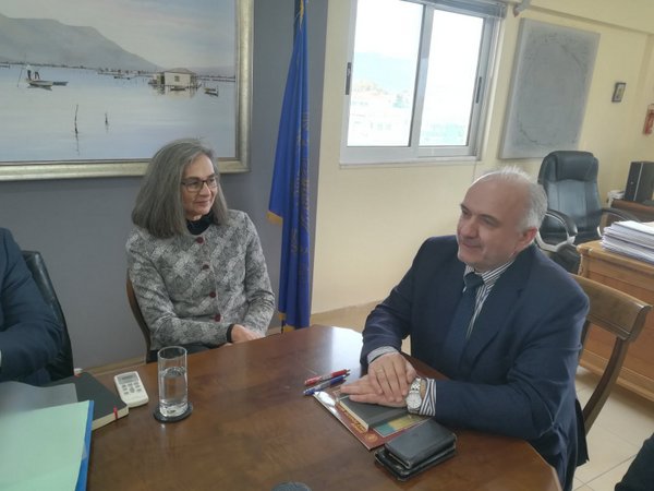 Συνάντηση του Δημάρχου Ι.Π. Μεσολογγίου Κώστα Λύρου με την Αντιπρόεδρο της Βουλής Σοφία Σακοράφα