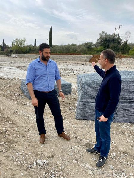 Αυτοψία Θ. Μαυρομάτη στις εργασίες στην Ερμίτσα