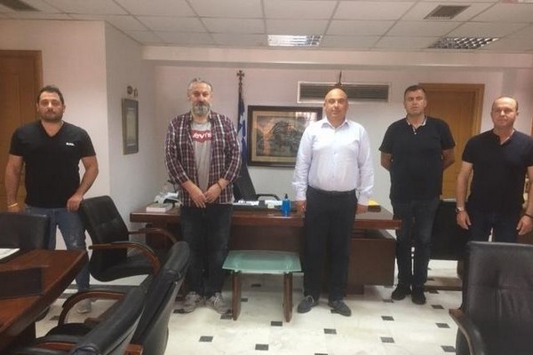Με την Ένωση Αστυνομικών Υπαλλήλων Αιτωλίας συναντήθηκε ο Δήμαρχος Ναυπακτίας κ.Βασίλης Γκίζας