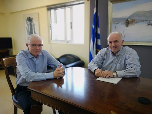 Συνάντηση του Δημάρχου Κώστα Λύρου με τον Πρόεδρο του ΕΛΓΑ Ανδρέα Λυκουρέντζο