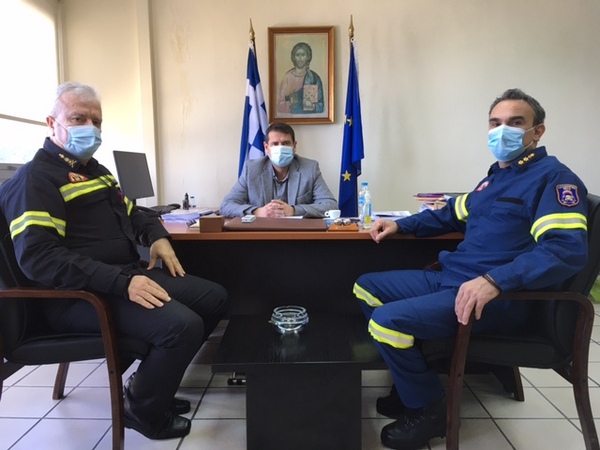 Συνάντηση του Δημάρχου Αμφιλοχίας με τον νέο Διοικητή Πυροσβεστικών Υπηρεσιών Αιτωλοακαρνανίας