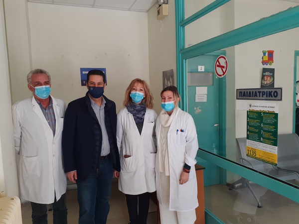 Στο Κ.Υ. Αγρινίου ο Δήμαρχος Αγρινίου Γ. Παπαναστασίου