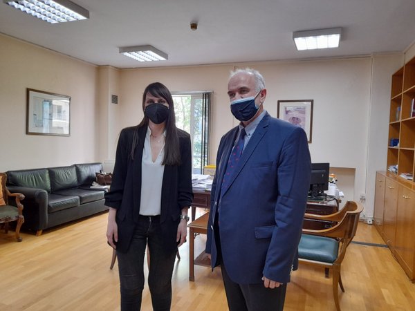 Η υποστελέχωση του Δήμου Μεσολογγίου στη συνάντηση με την Γ.Γ.. Υπουργείου Εσωτερικών