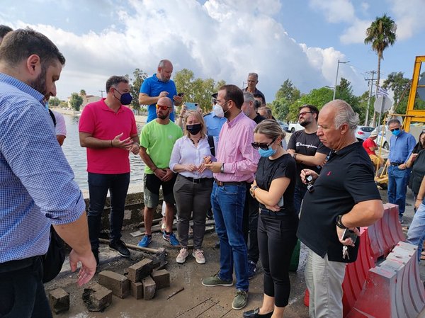 Επιτόπια αυτοψία κλιμακίου του ΥπΠο στα Γεφύρια του Αιτωλικού