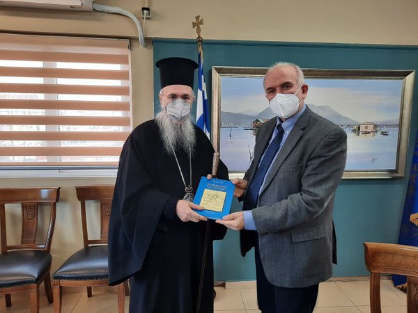 Με τον Σεβασμιώτατο Μητροπολίτη Ναυπάκτου και Αγίου Βλασίου κ. Ιερόθεο συναντήθηκε ο Κώστας Λύρος