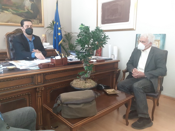 Συνάντηση Γ. Παπαναστασίου με τον κ. Δ.Πολιτόπουλο , Συμπρόεδρο των Οικολόγων ΠΡΑΣΙΝΩΝ