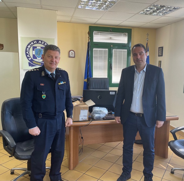 Συνάντηση Θανάση Παπαθανάση με τον Αστυνομικό Διευθυντή Ακαρνανίας 