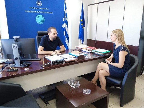 Συνάντηση με τον Περιφερειάρχης Δυτικής Ελλάδας πραγματοποίησε η πολιτεύτρια   Χριστίνα Φούτζουλα