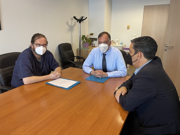 Επίσκεψη Παπαναστασίου στο νοσοκομείο Αγρινίου