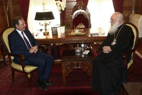 Συνάντηση Σπ. Λιβανού με τον Αρχιεπίσκοπο Αθηνών