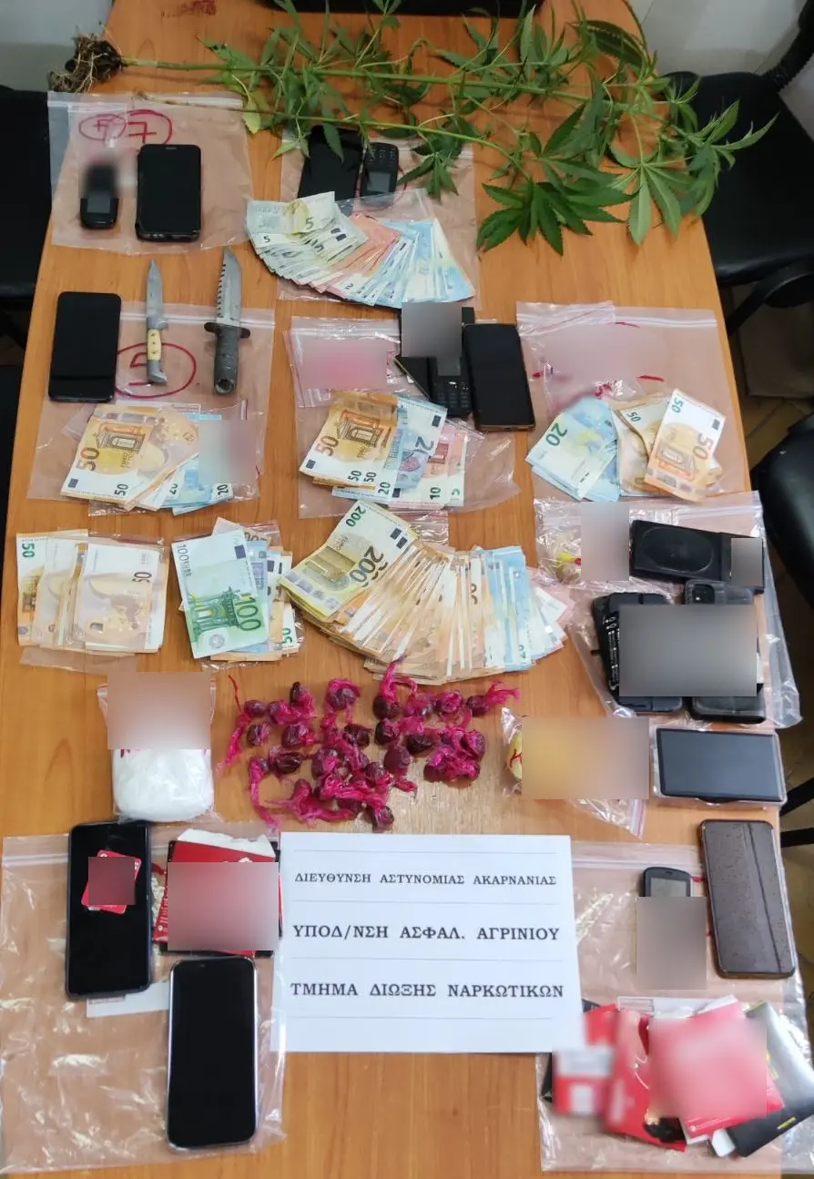 Εξαρθρώθηκε εγκληματική οργάνωση που διακινούσε ναρκωτικά στην Αιτωλοακαρνανία