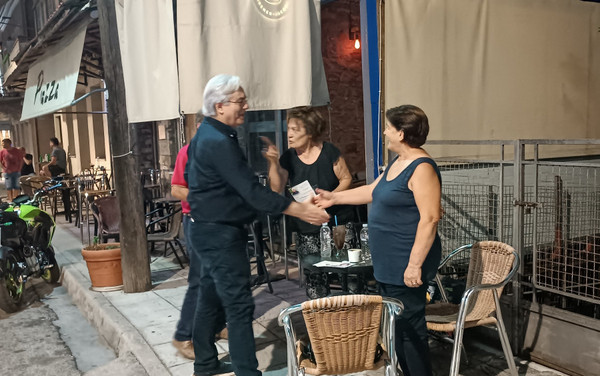 Αγρίνιο: Ο Δημήτρης Τραπεζιώτης στα χωριά του Αρακύνθου (εικόνες)