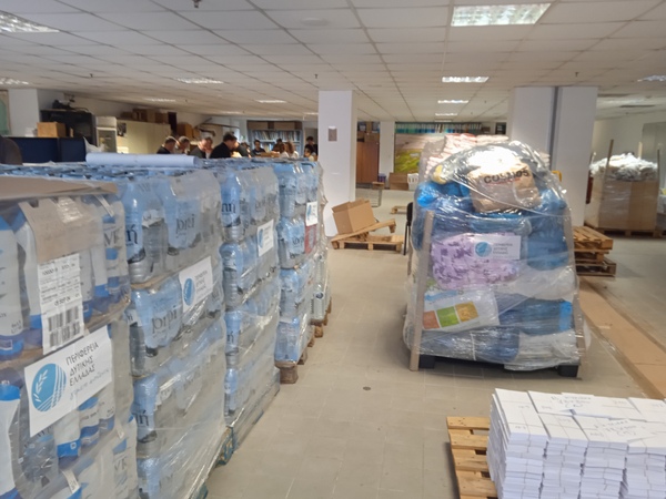 Συγκέντρωση και αποστολή ανθρωπιστικής βοήθειας από την Περιφέρεια Δυτικής Ελλάδας στους πληγέντες της Θεσσαλίας