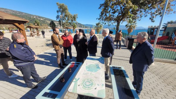 Εγκαίνια στα έργα ανάπλασης στο παραλιακό μέτωπο της Ναυπάκτου