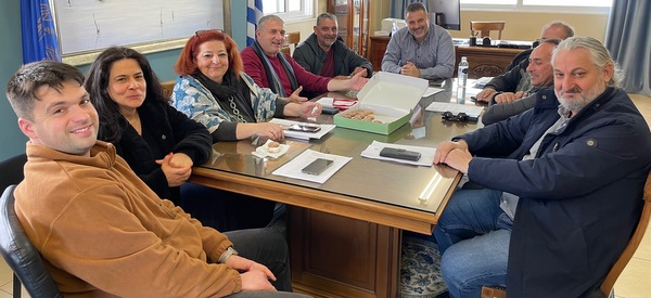 Συνάντηση Δημάρχου Ι.Π. Μεσολογγίου Σπύρου Διαμαντόπουλου  με το Σωματείο Εργαζομένων