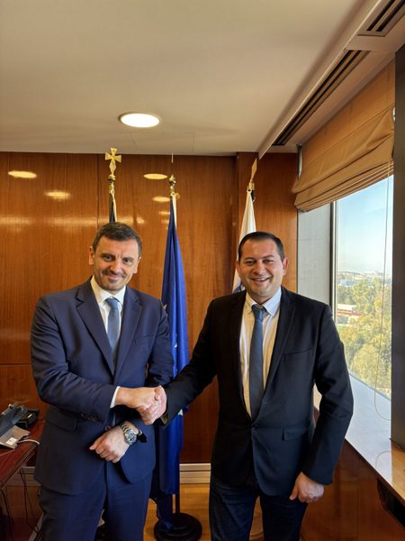Συνάντηση Αντιπεριφερειάρχη, Θ.Βασιλόπουλου, με τον Υφυπουργό Προστασίας του Πολίτη, Α.Νικολακόπουλο