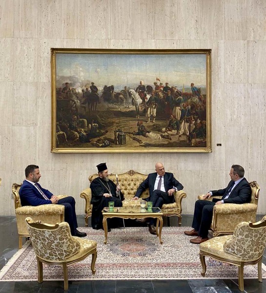 Ο Αντιπεριφερειάρχης Π.Ε. Αιτωλοακαρνανίας Θ.  Μαυρομμάτης σε εκδήλωση του Ν. Δένδια για τον Φιλελληνισμό και τον Λόρδο Βύρωνα