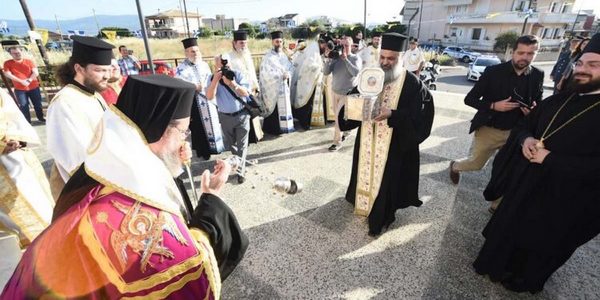 Υποδοχή της Τιμίας Κάρας της Αγίας Βαρβάρας στην Ι. Μ. Αιτωλοακαρνανίας