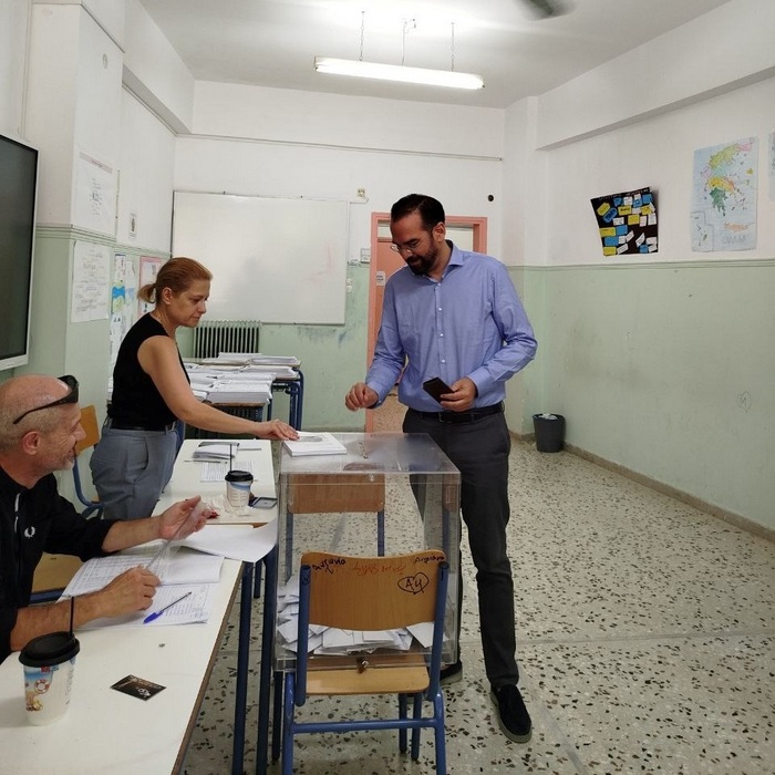 Ψήφισε ο Νεκτάριος Φαρμάκης για τις Ευρωεκλογές 2024
