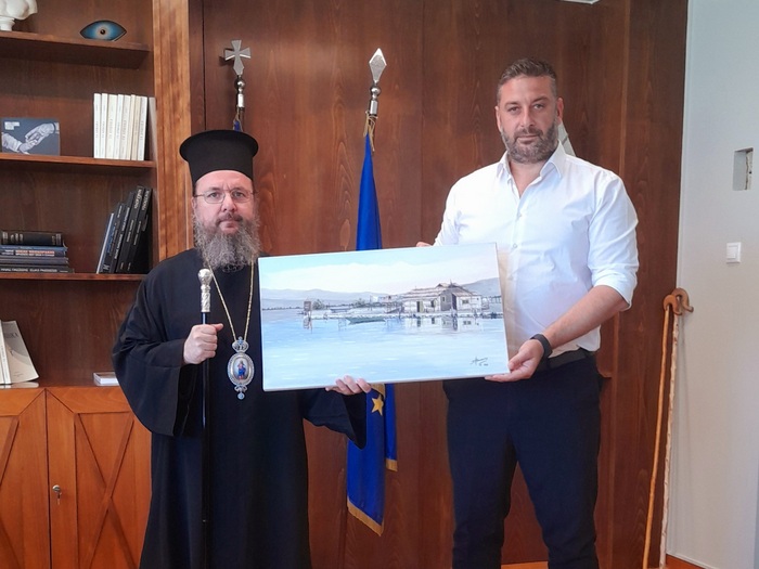 Συνάντηση Θ. Μαυρομάτη με τον Μητροπολίτη κ.κ. Δαμασκηνό