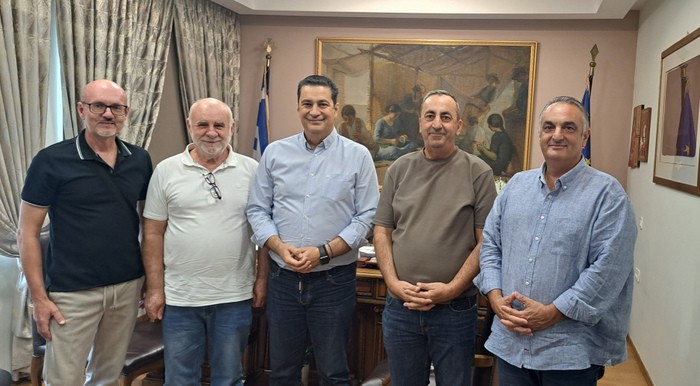 Συνάντηση Παπαναστασίου με μέλη του  Όμιλου Κυνοφίλων Αιτωλοακαρνανίας