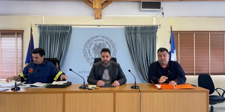 Συντονιστική σύσκεψη για την αντιμετώπιση εκτάκτων αναγκών από χιονοπτώσεις και παγετό στον Δήμο Ιερής Πόλης Μεσολογγίου