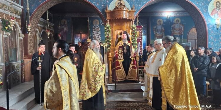 Ο Εσπερινός του Αγίου Χαραλάμπους στο Ευηνοχώρι Αιτωλοακαρνανίας