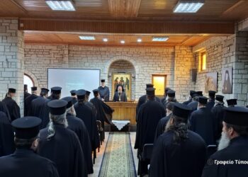 Ιερατική Σύναξη στην Ι. Μ. Αιτωλοακαρνανίας