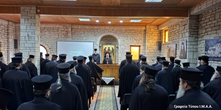 Ιερατική Σύναξη στην Ι. Μ. Αιτωλοακαρνανίας