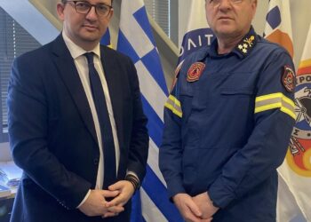Συνάντηση Δημάρχου Ξηρομέρου με τον Αρχηγό του Πυροσβεστικού Σώματος.
