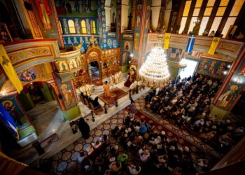 Ο Εσπερινός του Αγίου Χριστοφόρου στο Αγρίνιο