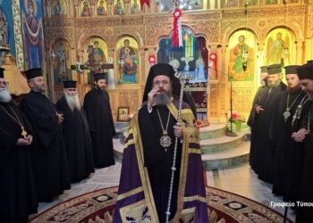 Ο Εσπερινός του Αγίου Ανδρέου του Ερημίτου στο Χαλκιόπουλο Βάλτου