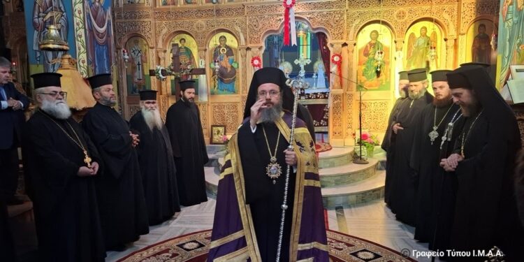 Ο Εσπερινός του Αγίου Ανδρέου του Ερημίτου στο Χαλκιόπουλο Βάλτου