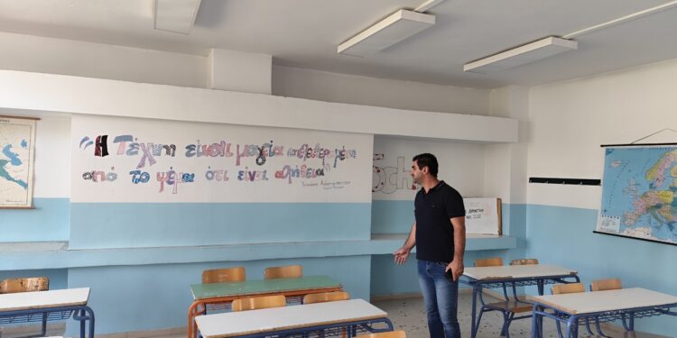 Ολοκληρώθηκαν οι εργασίες μόνωσης και ελαιοχρωματισμού στο 2ο Γυμνάσιο Αγρινίου “Κοσμάς ο Αιτωλός”