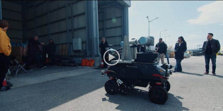 Ένα αυτόνομο ρομπότ δοκιμάστηκε στην Ολυμπία Οδό!