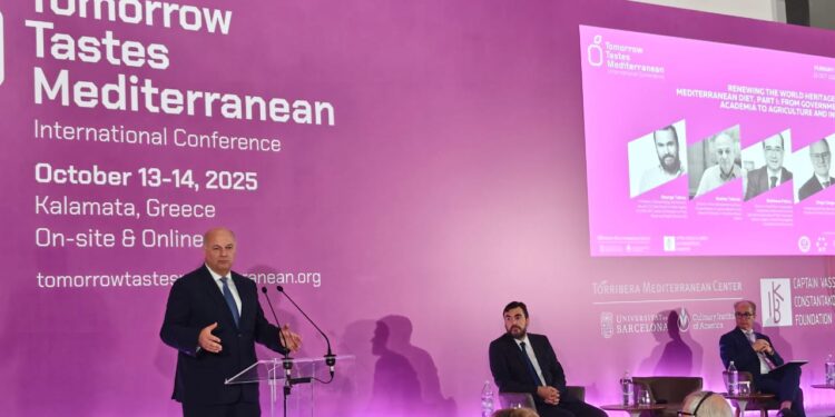 Ομιλία και δηλώσεις του ΥπΑΑΤ, Κώστα Τσιάρα, στο 6ο διεθνές συνέδριο “Tomorrow Tastes Mediterranean 2025”, το οποίο διεξάγεται στην Καλαμάτα