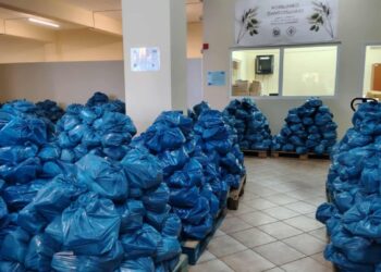 Διανομή τροφίμων από τη Διεύθυνση Κοινωνικής Προστασίας του Δήμου Αγρινίου