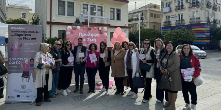 Με επιτυχία πραγματοποιήθηκε η δράση ενημέρωσης για την πρόληψη του καρκίνου του μαστού από τον Δήμο Ιερής Πόλης Μεσολογγίου