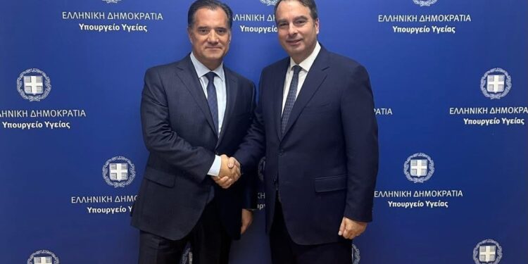 Συνάντηση του Βουλευτή Αιτωλοακαρνανίας Θανάση Παπαθανάση με τον Υπουργό Υγείας Άδωνι Γεωργιάδη