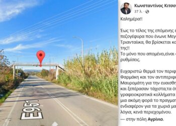 Μεγάλη Χώρα Αγρινίου: την Παρασκευή η τοποθέτηση της Πεζογέφυρας