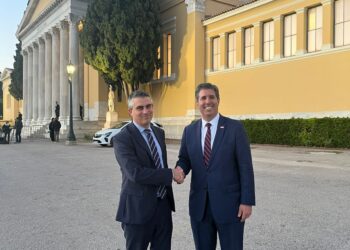 Χρίστος Δήμας Michael Rigas συνάντηση Υπουργείο Υποδομών